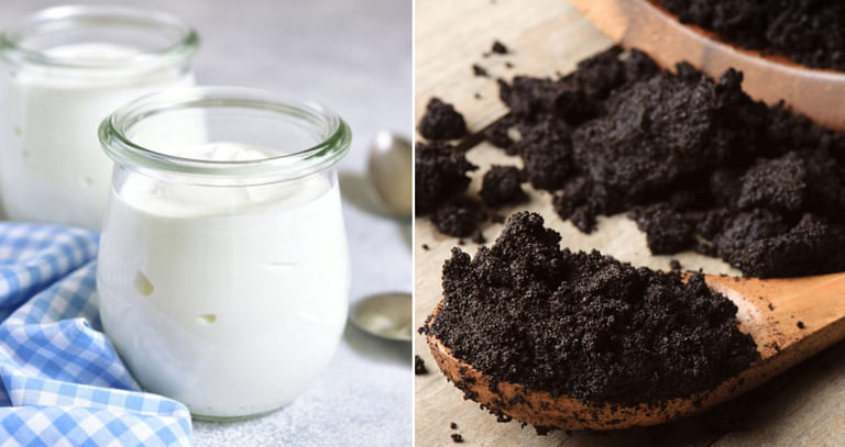 cách trị mụn bằng bã cà phê 